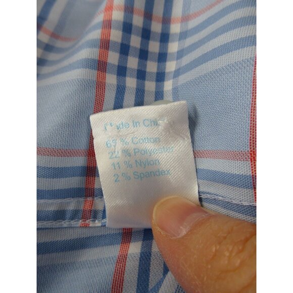 NEW Twillory Shirt 15 Button Up Performance Flip Cuff Plaid Commuter - Picture 12 of 13
